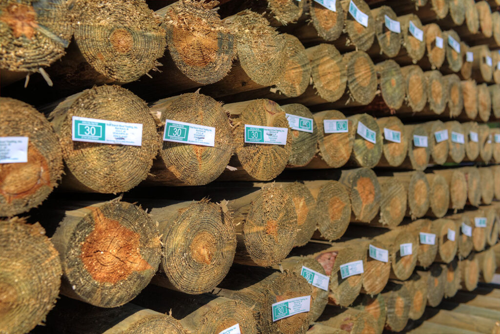 West Branch Wood Treating Post Bundles