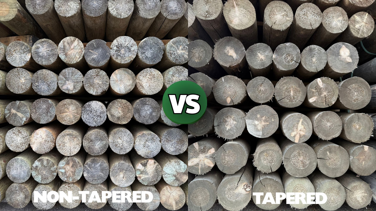 Cylinder Treated Posts vs Tapered Posts