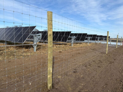 Solar Farm Project End Corner